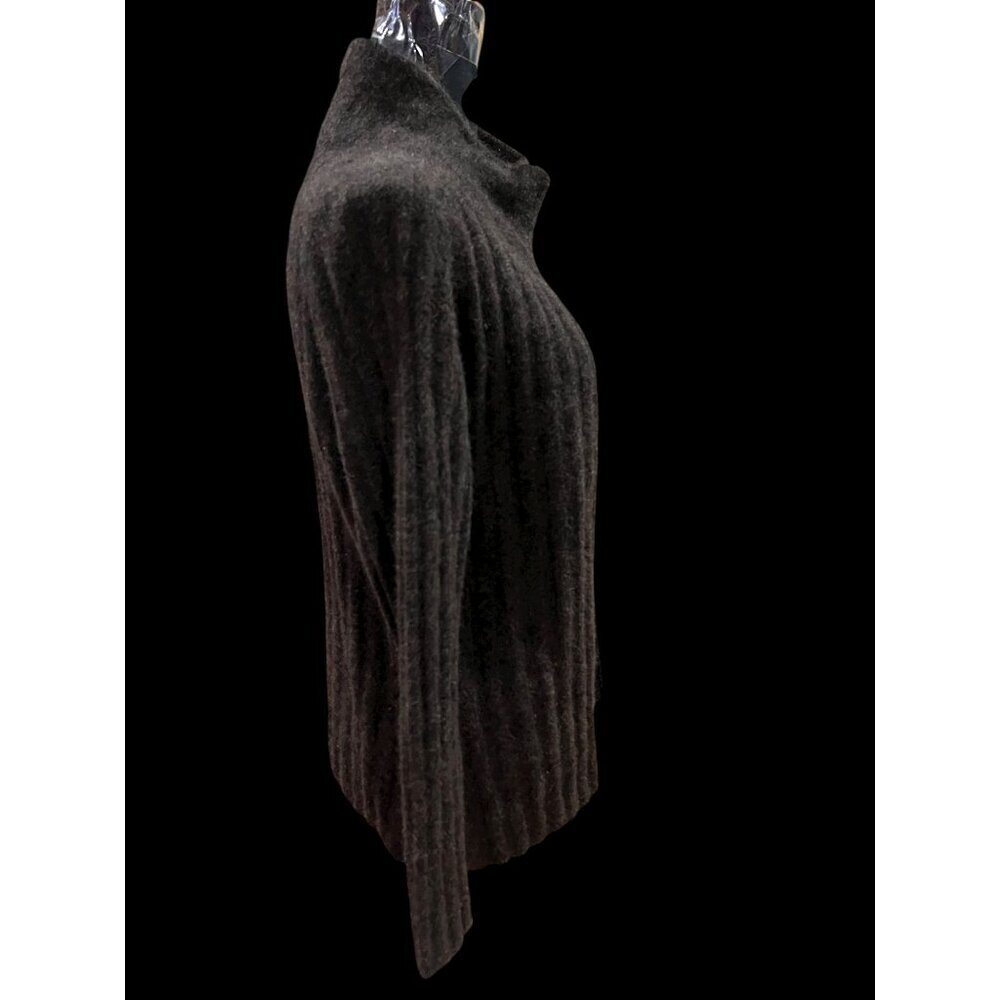 Zinity Cardigan Sweater Women S Brown Full Zip Closure FALL Light Academia - Picture 4 of 8